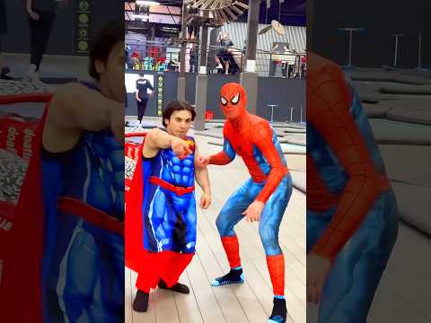 Funny video from superheroes? #spiderman thumbnail