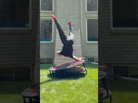 How many trampolines can I flip on?! 😱 thumbnail