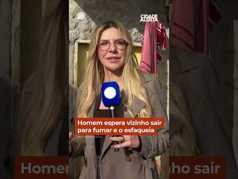 Homem espera vizinho sair para fumar e o esfaqueia #Shorts #CidadeAlerta thumbnail