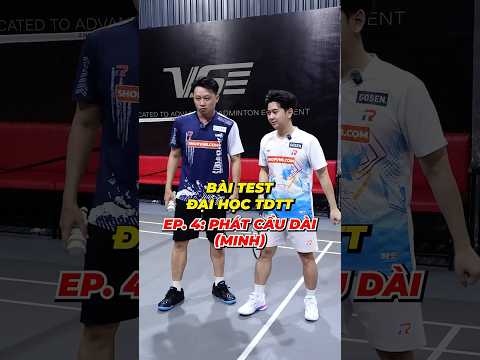 Giáo Sư Thạo Thử Thách Phát Cầu Cao Sâu Cùng Dương Minh ??? #vnb #badminton #caulong #shortsvideo thumbnail
