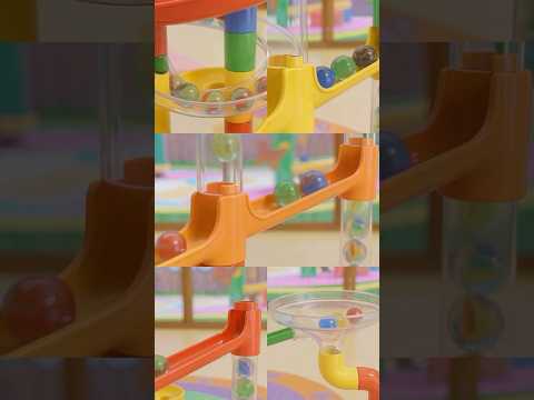 Rain Rain Go Away + Johny Johny Yes Papa - Learn Colors with Colorful BALLS - Marble Run - Kids Song thumbnail