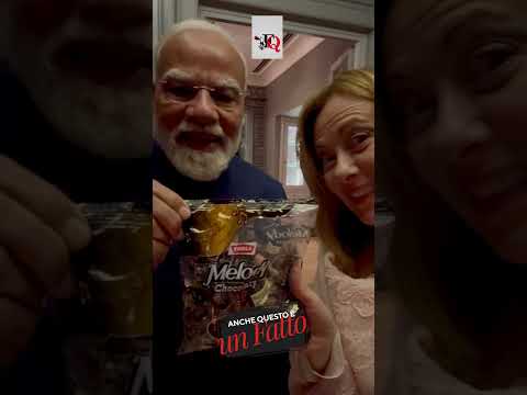 MELONI, MODI E LE CARAMELLE. IL VIDEO CHE INDIGNA #news #shorts thumbnail