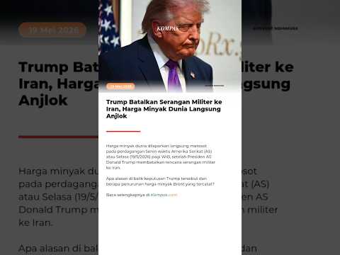 Trump Batalkan Serangan Militer ke Iran, Harga Minyak Dunia Langsung Anjlok thumbnail