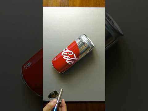 Hyper-realistic soda can #drawing . thumbnail