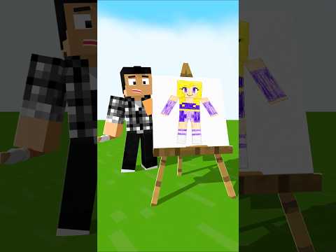 Help Furious Jumper paint Clem | Minecraft Animation #shorts thumbnail