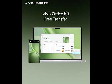 Free transfer on vivo Office Kit makes sharing effortless. Buy vivo X300FE now! thumbnail