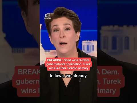BREAKING: Sand wins IA Dem. gubernatorial nomination, Turek wins IA Dem. Senate primary thumbnail