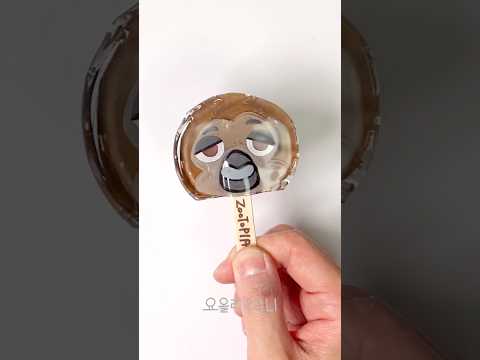 주토피아 플래시 슬로스모어 🦥 팝시클 만들기 - DIY Zootopia Flash Slothmore Popsicle 🦥 Squishy with nano tape thumbnail