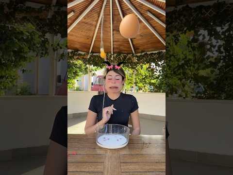 gözü kapalı milkshake challenge 😂❤️ #shorts thumbnail