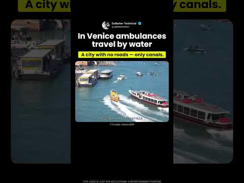 In Venice, Even Ambulances Travel by Water! 🚑🌊 thumbnail