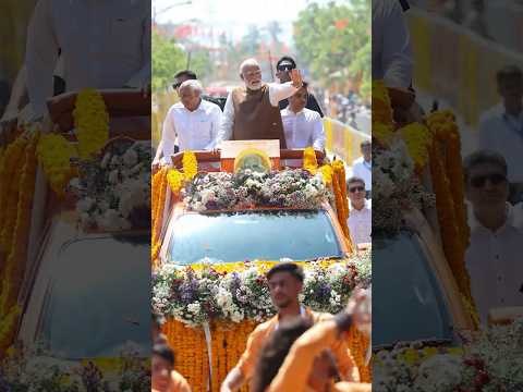 A special welcome to PM Modi at Somnath | #shorts thumbnail