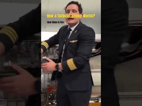 How a Turbojet Engine Works?  #aviation #jetengine #flightstudent thumbnail