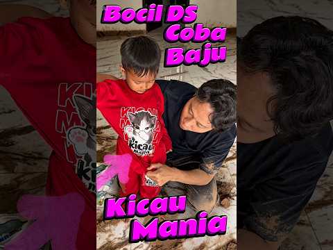 Bocil DS coba baju Kicau Mania #comedy #minivlog #anakdesa #baju thumbnail