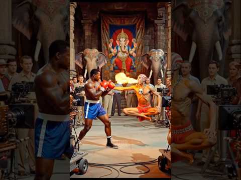 Street Fighter 2 Balrog vs Dhalsim, Film Set Reimagined Inspired | 1980s Retro Cinema Fantasy thumbnail
