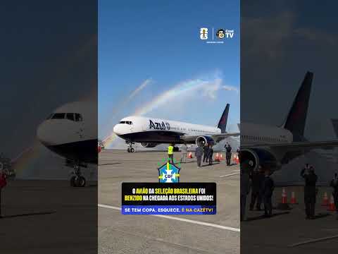 O AVIÃO ✈️ DA SELEÇÃO BRASILEIRA 🇧🇷 CHEGOU AOS ESTADOS UNIDOS 🇺🇲 SENDO ✨ABENÇOADO✨𝓜𝓐𝓘𝓢 𝓤𝓜𝓐 𝓥𝓔𝓩 🙏 thumbnail