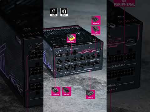 Unboxing MPG Ai TS PCIE5 Power Supply thumbnail