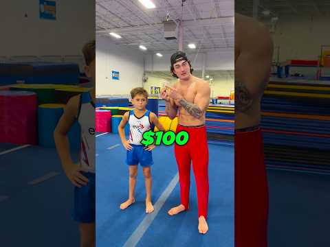 $100 Backflip Contest vs. Gymnastics Kid thumbnail