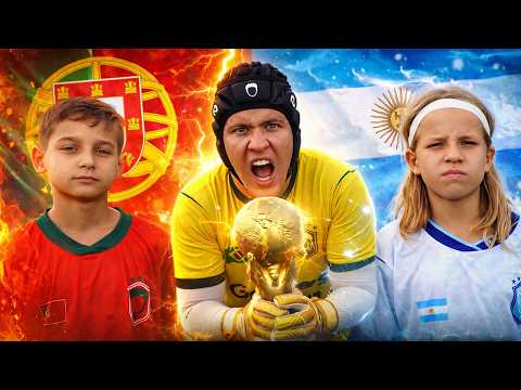MINI MESSI vs MINI CR7 VALENDO A COPA DO MUNDO! thumbnail