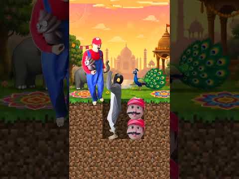GuGuGaGa LITTLE BROs VS POOR MARIO Brothers... #rescueefforts #sad #humor thumbnail