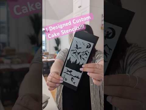 I designed my own cake stencils!!! ? thumbnail