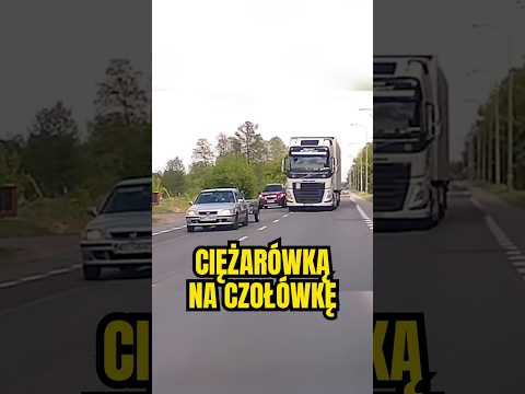 ? Wyprzedzanie ciężarówką na czołówkę ? #transport #ciezarowka #piracidrogowi #wideorejestrator thumbnail