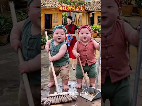 #萌娃搞笑视频#男人要洗碗才能当老板 #人类幼崽有多可爱 抖音小助手#搞笑#萌娃#特效#shorts thumbnail