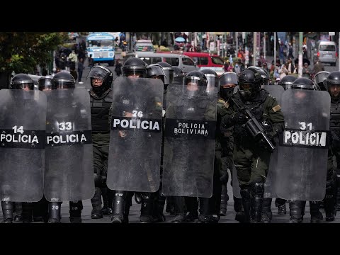 Protests erupt across Bolivia as demonstrators demand President Paz resign thumbnail