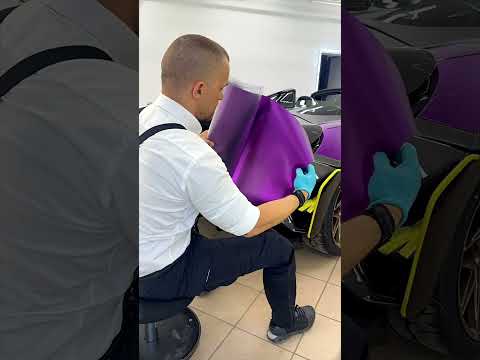 McLaren 720S Purple Chrome Rear Bumper Wrap 🚗✨🛠️ thumbnail