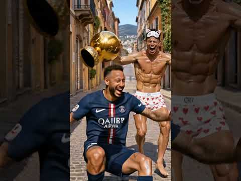 Ronaldo, Neymar and the Golden Kiss 💋😂 #football #Ronaldo #Haaland thumbnail