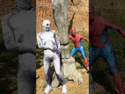The zombie really scared Spider-Man🤣 #spiderman thumbnail