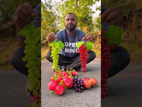 Fake Grapes Vs Original Grapes & Colorful Apple ? Unboxing Testing ? thumbnail