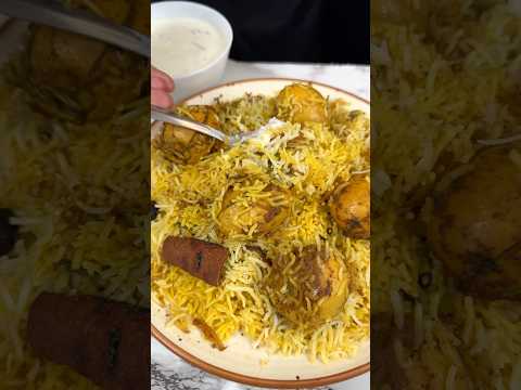 Spicy Egg Biryani ASMR Cooking || #shorts #asmr #recipe #cooking #indianasmrworld #biryani #viral thumbnail