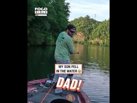 Kid Falls Off Boat While Dad is Fishing ? thumbnail