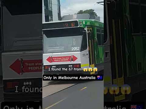 I found the 67 tram in Melbourne #shorts #memes #australia #melbourne #67 #sixseven #brainrot thumbnail