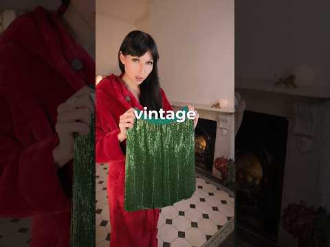 How to style this vintage sequin skirt that’s too big for me #shorts thumbnail