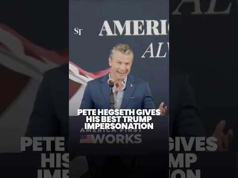 US Defence Secretary Pete Hegseth gives his best Trump imitation thumbnail