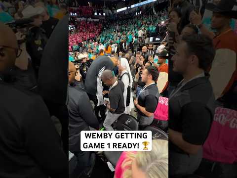 Wemby and the Spurs nuns share a moment ahead of Game 1! thumbnail