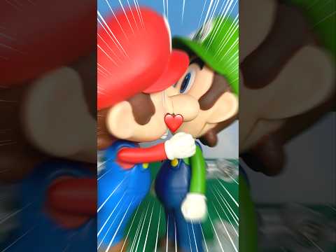 Mario forcefully kisses Luigi #mario #supermario #bangbangbang thumbnail