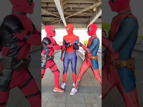 Spider-Man scared Deadpool🤣 #spiderman thumbnail