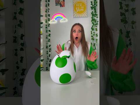 [ASMR] HATCHING A GIANT MYSTERY *YOSHI* EGG!!🫢🥚💚 (MUST SEE OMG!!😱) #Shorts #trendingshorts thumbnail