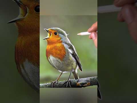 Little bird drawing #drawingvideo #art thumbnail