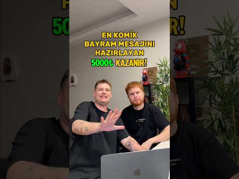 EN KOMİK BAYRAM MESAJINI HAZIRLAYAN KAZANIR!!? #emreuzunboy #bayram #challenge #shorts thumbnail