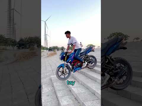 Anh ấy đi xe máy xuống các bậc thang 😮 thumbnail