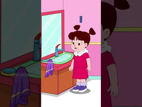 Baby forgetting to turn off the faucet #shorts #divatheseries #animation thumbnail