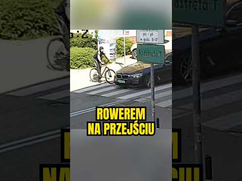 🚲 Rowerem pod samochód na przejściu dla pieszych 💁‍♂️ #rower #rowerzysta #piracidrogowi thumbnail