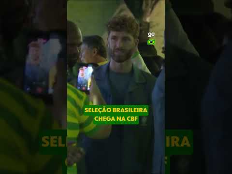 JOGADORES DA SELEÇÃO CHEGARAM À SEDE DA CBF ANTES DO EMBARQUE PARA OS EUA | #shorts | ge.globo thumbnail