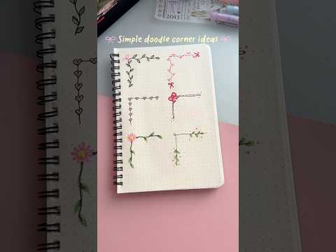 Simple doodle corner ideas ?#shorts #art #drawing #youtubeshorts thumbnail