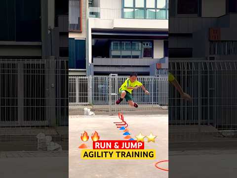 AGILITY TRAINING 🔥 RUN & JUMP ⚡️ FAST LIKE NINJAS #shorts #speedandagility #exercise thumbnail
