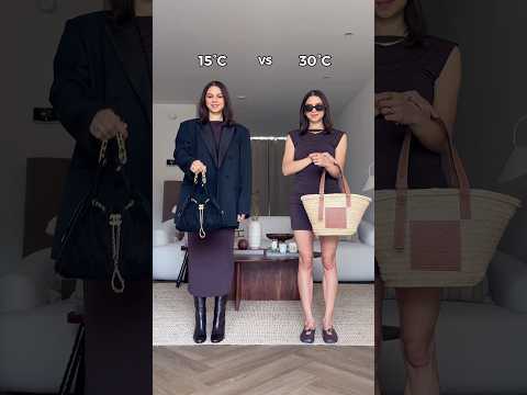 15°C vs 30°C | Which outfit would you wear right now? ☀️ #howto #fashionhacks thumbnail