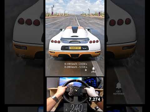 #2047 '02 Koenigsegg CCBS Full Throttle to 300 KMH Acceleration #shorts thumbnail